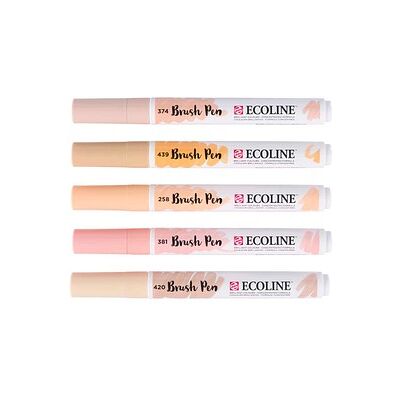 Talens ECOLINE® Brush-Pens rosa, 5 St. Talens ECOLINE® Brush-Pens rosa, 5 St.