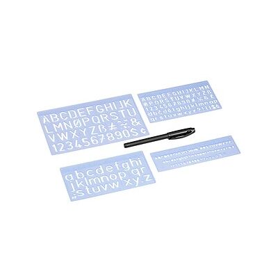 WEDO Buchstabenschablonen-Set blau WEDO Buchstabenschablonen-Set blau