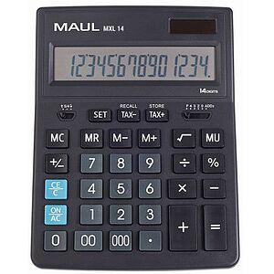 MAUL MXL 14 Tischrechner schwarz MAUL MXL 14 Tischrechner schwarz