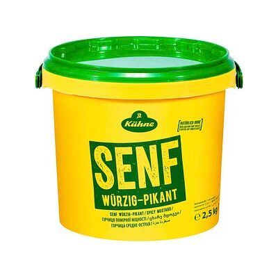 Kühne würzig pikanter Senf 2,5 kg, 1 St. Kühne würzig pikanter Senf 2,5 kg, 1 St.