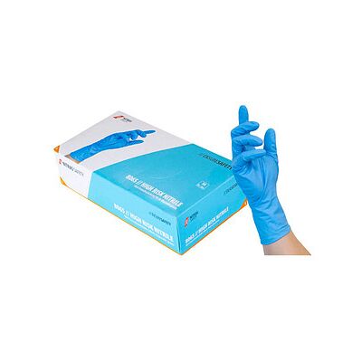 NITRAS MEDICAL unisex Einmalhandschuhe HIGH RISK NITRILE blau Größe L, 50 St. NITRAS MEDICAL unisex Einmalhandschuhe HIGH RISK NITRILE blau Größe L, 50 St.