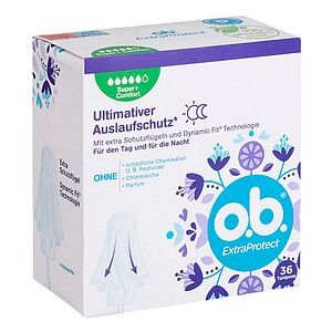 o.b. Tampons ExtraProtect Super + Comfort - Tampons für starke Tage o.b. Tampons ExtraProtect Super + Comfort - Tampons für starke Tage