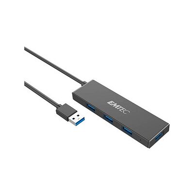 EMTEC USB-Hub T620A Type-A Classic 4-fach schwarz EMTEC USB-Hub T620A Type-A Classic 4-fach schwarz
