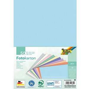 folia Fotokarton Pastell farbsortiert 300 g/qm 50 Blatt folia Fotokarton Pastell farbsortiert 300 g/qm 50 Blatt