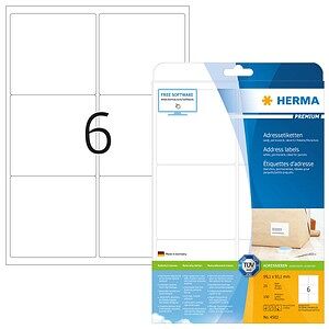 HERMA Adressetiketten 4502 weiß 99,1 x 93,1 mm, 25 Blatt HERMA Adressetiketten 4502 weiß 99,1 x 93,1 mm, 25 Blatt