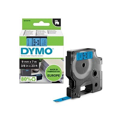 DYMO Schriftband D1 40916 S0720710, 9 mm, schwarz auf blau, 1 St. DYMO Schriftband D1 40916 S0720710, 9 mm, schwarz auf blau, 1 St.