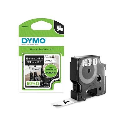DYMO Schriftband D1 16958 S0718050, 19 mm, schwarz auf weiß, 1 St. DYMO Schriftband D1 16958 S0718050, 19 mm, schwarz auf weiß, 1 St.