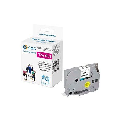 G&G Reinigungskassette 21656 ersetzt brother TZe-CL3 , 12 mm, 1 St. G&G Reinigungskassette 21656 ersetzt brother TZe-CL3 , 12 mm, 1 St.