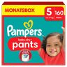Pampers® Windeln baby-dry™ Monatsbox Größe Gr.5 (12-17 kg) für Babys und Kleinkinder (4-18 Monate), 160 St. weiß