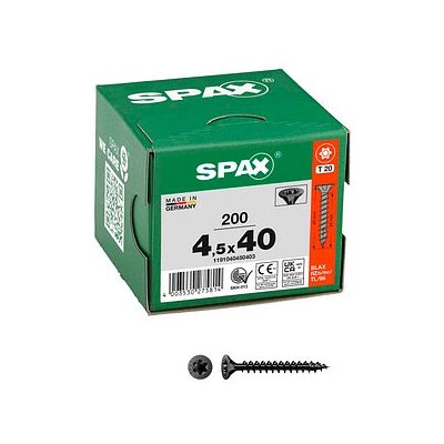 SPAX® Universalschrauben T20 Senkkopf BLAX 1191040450403 4,5 mm x 40 mm, 200 St. SPAX® Universalschrauben T20 Senkkopf BLAX 1191040450403 4,5 mm x 40 mm, 200 St.
