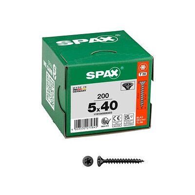 SPAX® Universalschrauben T20 Senkkopf BLAX 1191040500403 5 mm x 40 mm, 200 St. SPAX® Universalschrauben T20 Senkkopf BLAX 1191040500403 5 mm x 40 mm, 200 St.