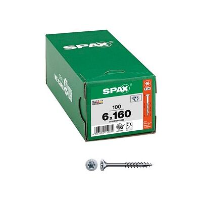 SPAX® Universalschrauben T30 Senkkopf WIROX 0191010601605 6 mm x 160 mm, 100 St. SPAX® Universalschrauben T30 Senkkopf WIROX 0191010601605 6 mm x 160 mm, 100 St.