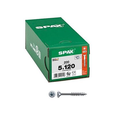 SPAX® Universalschrauben T20 Senkkopf WIROX 0191010501205 5 mm x 120 mm, 200 St. SPAX® Universalschrauben T20 Senkkopf WIROX 0191010501205 5 mm x 120 mm, 200 St.