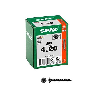 SPAX® Universalschrauben T20 Senkkopf BLAX 1191040400203 4 mm x 20 mm, 200 St. SPAX® Universalschrauben T20 Senkkopf BLAX 1191040400203 4 mm x 20 mm, 200 St.