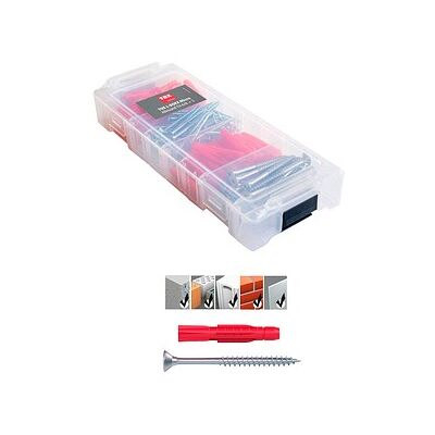 TOX L-BOXX Micro Allround TRI 6/8 094901802 Dübel- und Schrauben-Sortiment, 140-teilig TOX L-BOXX Micro Allround TRI 6/8 094901802 Dübel- und Schrauben-Sortiment, 140-teilig