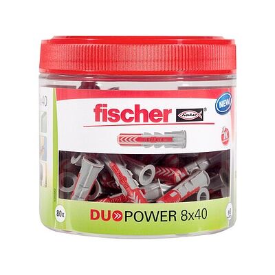 fischer DuoPower 8x40 Dose 2K 535982 Universaldübel Ø 8 mm x 40 mm, 80 St. fischer DuoPower 8x40 Dose 2K 535982 Universaldübel Ø 8 mm x 40 mm, 80 St.