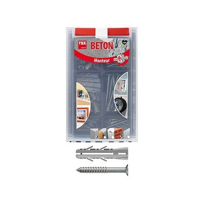TOX Monteur Beton BARRCACUDA 094901041 Spreizdübel-Sortiment, 136-teilig TOX Monteur Beton BARRCACUDA 094901041 Spreizdübel-Sortiment, 136-teilig