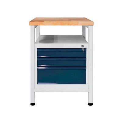 ADB Werkbank - 60x60x84 cm - Lichtgrau, Anthrazitgrau - Werkbänke ADB Werkbank - 60x60x84 cm - Lichtgrau, Anthrazitgrau - Werkbänke