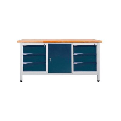 ADB Werkbank lichtgrau, anthrazitgrau 6 Schubladen 170,0 x 60,0 x 84,0 cm ADB Werkbank lichtgrau, anthrazitgrau 6 Schubladen 170,0 x 60,0 x 84,0 cm
