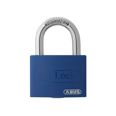 ABUS Vorhängeschloss myLock T65AL/40 blau, 1 St. ABUS Vorhängeschloss myLock T65AL/40 blau, 1 St.