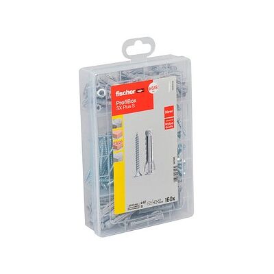 fischer Profi-Box - SX Plus + S 567897 Dübel- und Schrauben-Sortiment, 160-teilig fischer Profi-Box - SX Plus + S 567897 Dübel- und Schrauben-Sortiment, 160-teilig
