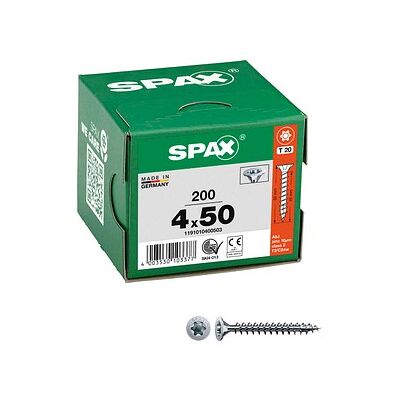 SPAX® Universalschrauben T20 Senkkopf WIROX 1191010400503 4 mm x 50 mm, 200 St. SPAX® Universalschrauben T20 Senkkopf WIROX 1191010400503 4 mm x 50 mm, 200 St.