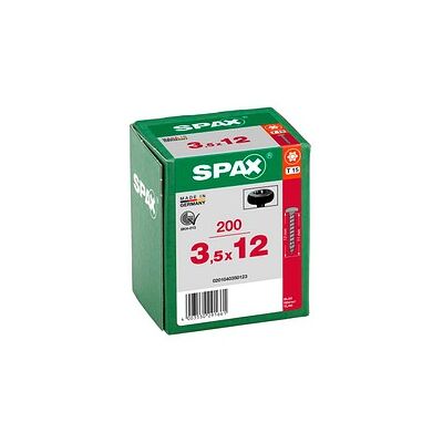 SPAX® Universalschrauben T15 Halbrundkopf BLAX 0201040350123 3,5 mm x 12 mm, 200 St. SPAX® Universalschrauben T15 Halbrundkopf BLAX 0201040350123 3,5 mm x 12 mm, 200 St.