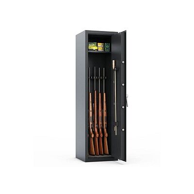 ROTTNER Waffenschrank Dakota 5 EL EN0 Sicherheitsstufe 0 nach EN 1143-1 anthrazit 40,0 x 40,0 x 150,0 cm ROTTNER Waffenschrank Dakota 5 EL EN0 Sicherheitsstufe 0 nach EN 1143-1 anthrazit 40,0 x 40,0 x 150,0 cm