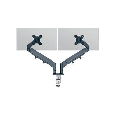 AKTION: LEITZ Monitor-Halterung Ergo 65370089 dunkelgrau für 2 Monitore, Tischklemme mit Prämie nach Registrierung AKTION: LEITZ Monitor-Halterung Ergo 65370089 dunkelgrau für 2 Monitore, Tischklemme mit Prämie nach Registrierung