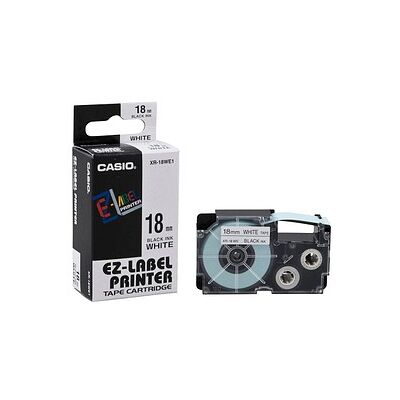CASIO Schriftband XR-18WE XR-18WE1-W-DJ, 18 mm, schwarz auf weiß, 1 St. CASIO Schriftband XR-18WE XR-18WE1-W-DJ, 18 mm, schwarz auf weiß, 1 St.