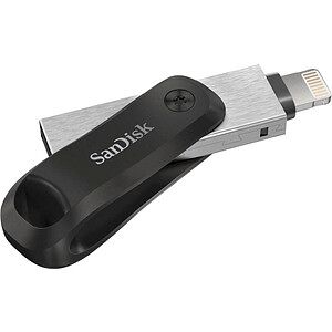 SanDisk USB-Stick iXpand Go schwarz, silber 64 GB schwarz/silber