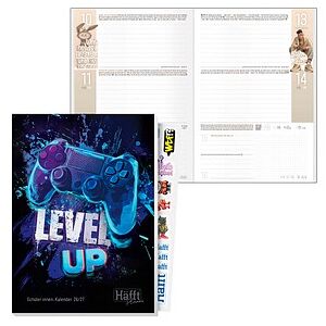 Häfft® Verlag Schülerkalender Level up August 2026 - Juli 2027 schwarz, 1 St. Häfft® Verlag Schülerkalender Level up August 2026 - Juli 2027 schwarz, 1 St.