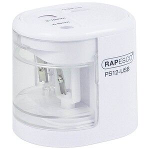 RAPESCO® elektrischer Anspitzer PS12 weiß RAPESCO® elektrischer Anspitzer PS12 weiß