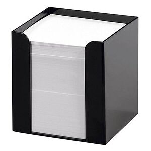 folia Zettelbox schwarz inkl. 700 Notizzettel weiß, 1 St. folia Zettelbox schwarz inkl. 700 Notizzettel weiß, 1 St.