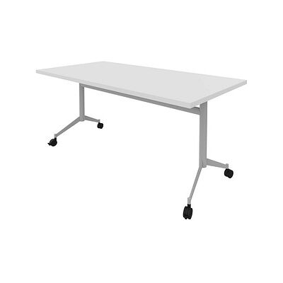 Quadrifoglio Mehrzwecktisch Pop-up weiß, alu rechteckig, T-Fuß-Gestell alu, 160,0 x 80,0 x 74,0 cm Quadrifoglio Mehrzwecktisch Pop-up weiß, alu rechteckig, T-Fuß-Gestell alu, 160,0 x 80,0 x 74,0 cm