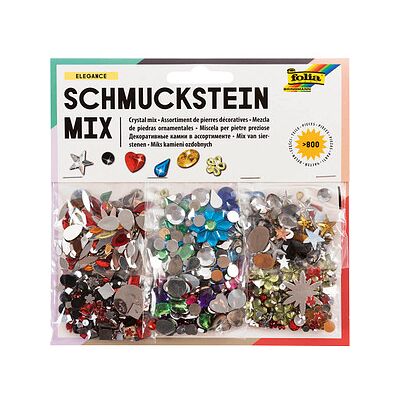 folia Schmucksteine mehrfarbig Elegance 800 Teile, 1 Pack folia Schmucksteine mehrfarbig Elegance 800 Teile, 1 Pack
