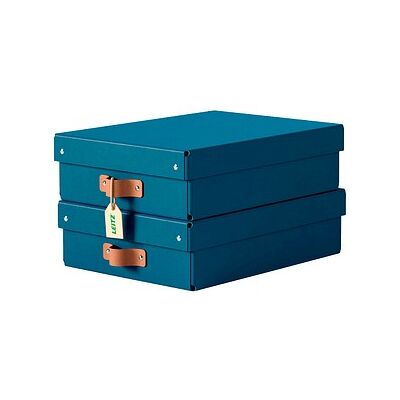 LEITZ Puro Aufbewahrungsboxen 8,0 l dunkelblau 27,0 x 37,0 x 10,0 cm, 2 St. LEITZ Puro Aufbewahrungsboxen 8,0 l dunkelblau 27,0 x 37,0 x 10,0 cm, 2 St.