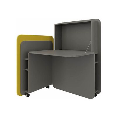 fm FLATup Sekretär basalt/gelb rechteckig, schwarz 107,0 x 41,5 - 91,0 cm fm FLATup Sekretär basalt/gelb rechteckig, schwarz 107,0 x 41,5 - 91,0 cm