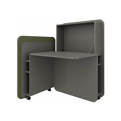 fm FLATup Sekretär basalt/dunkelgrün rechteckig, schwarz 107,0 x 41,5 - 91,0 cm fm FLATup Sekretär basalt/dunkelgrün rechteckig, schwarz 107,0 x 41,5 - 91,0 cm