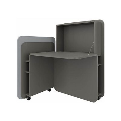 fm FLATup Sekretär basalt/hellblau rechteckig, schwarz 107,0 x 41,5 - 91,0 cm fm FLATup Sekretär basalt/hellblau rechteckig, schwarz 107,0 x 41,5 - 91,0 cm