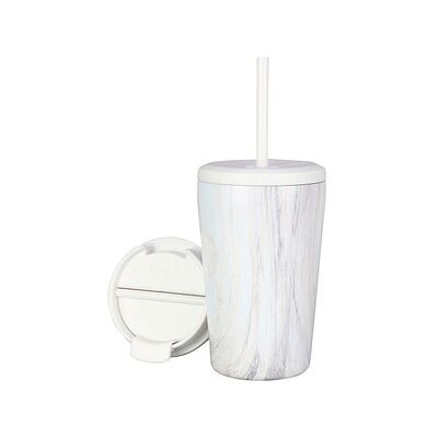 Milu Isolierbecher pink marble 0,4 l Milu Isolierbecher pink marble 0,4 l