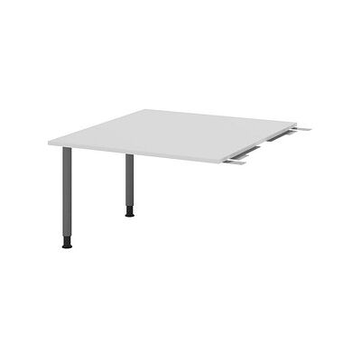 HAMMERBACHER Verbindungsplatte höhenverstellbar KT12C lichtgrau, grafit rechteckig 120,0 x 130,0 x 72,0 - 74,0 cm HAMMERBACHER Verbindungsplatte höhenverstellbar KT12C lichtgrau, grafit rechteckig 120,0 x 130,0 x 72,0 - 74,0 cm