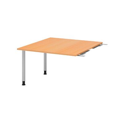 HAMMERBACHER Verbindungsplatte höhenverstellbar KT12C buche, silber rechteckig 120x130x72-74 cm - Verbindungsplatte HAMMERBACHER Verbindungsplatte höhenverstellbar KT12C buche, silber rechteckig 120x130x72-74 cm - Verbindungsplatte