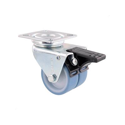 WAGNER® design yourself Apparate-Doppel-Lenkrolle ECO RO 3552 grau WAGNER® design yourself Apparate-Doppel-Lenkrolle ECO RO 3552 grau