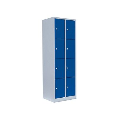 LÜLLMANN Schließfachschrank lichtgrau, enzianblau 520421, 8 Schließfächer 60,0 x 50,0 x 180,0 cm LÜLLMANN Schließfachschrank lichtgrau, enzianblau 520421, 8 Schließfächer 60,0 x 50,0 x 180,0 cm