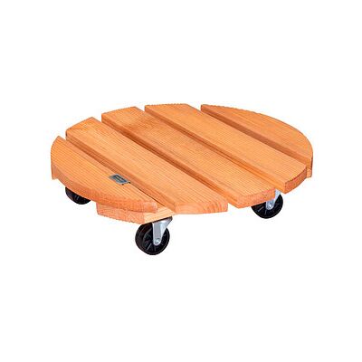 WAGNER® design yourself Pflanzenroller TOSCANA GH 0163 Holz, Ø 38,0 cm hellbraun rund, 1 St. WAGNER® design yourself Pflanzenroller TOSCANA GH 0163 Holz, Ø 38,0 cm hellbraun rund, 1 St.