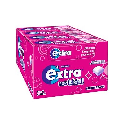 extra® for Kids Bubblegum Kaugummis 12x 8 Dragees, 12 St. extra® for Kids Bubblegum Kaugummis 12x 8 Dragees, 12 St.