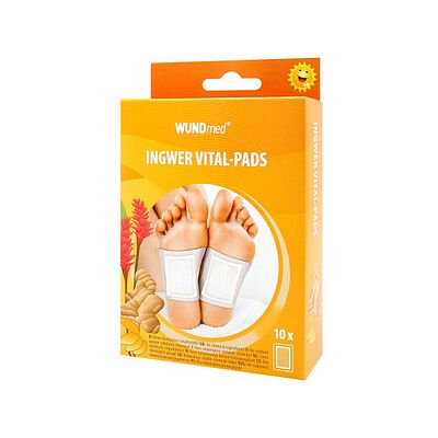 WUNDmed® Bambuspflaster Ingwer Vital-Pads 02-140 weiß 6,0 x 8,0 cm, 10 St. WUNDmed® Bambuspflaster Ingwer Vital-Pads 02-140 weiß 6,0 x 8,0 cm, 10 St.