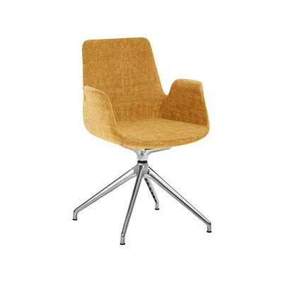 Mayer Besuchersessel myHELIOS senf Aluminium poliert Stoff Mayer Besuchersessel myHELIOS senf Aluminium poliert Stoff