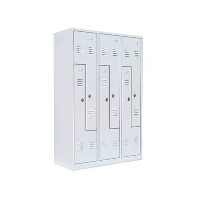 LÜLLMANN Z-Spind signalweiß 525127, 6 Schließfächer 118,5 x 50,0 x 180,0 cm LÜLLMANN Z-Spind signalweiß 525127, 6 Schließfächer 118,5 x 50,0 x 180,0 cm